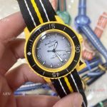 Replica Blancpain × Swatch Bioceramic Scuba Fifty Fathoms Pacific Ocean Watches Yellow 42mm